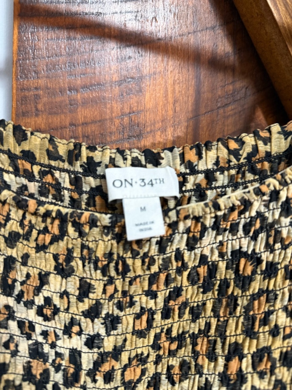 Leopard Print Tiered Maxi Dress - Tan - Picture 5 of 5